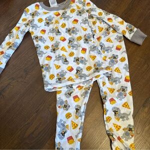 Swiggles Toddler Dinosaur Pizza Snack Pajamas